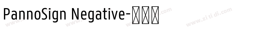 PannoSign Negative字体转换